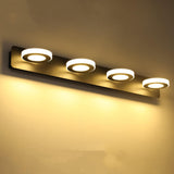 Rotatable White Circular LED Bathroom Vanity Light Image - 12