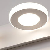 Rotatable White Circular LED Bathroom Vanity Light Image - 16