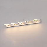 Rotatable White Circular LED Bathroom Vanity Light Image - 25