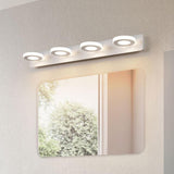 Rotatable White Circular LED Bathroom Vanity Light Image - 4