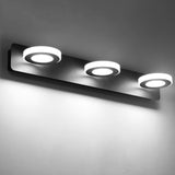 Rotatable White Circular LED Bathroom Vanity Light Image - 6