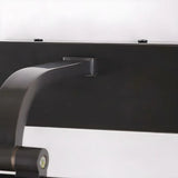 Rotating Black Cylinder Modern Metal LED Vanity Light Image - 12