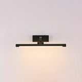 Rotating Black Cylinder Modern Metal LED Vanity Light Image - 3