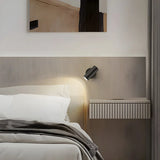 Rotating Cylinder Pivot Bedside Reading Wall Sconce Image - 12