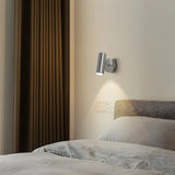 Rotating Cylinder Pivot Bedside Reading Wall Sconce Image - 14