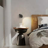 Rotating Cylinder Pivot Bedside Reading Wall Sconce Image - 3