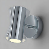 Rotating Cylinder Pivot Bedside Reading Wall Sconce Image - 9