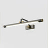 Rotating Modish Gold Linear Metal Vanity Bathroom Light Image - 2