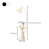 Rotating Pleated Bedside Pedestal Storage Floor Lamp Image - 17