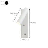 Rotating Rocker Switch Tube LED Aluminum Wall Reading Light #size