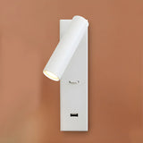 Rotating Rocker Switch Tube LED Aluminum Wall Reading Light Image - 6