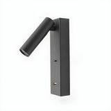 Rotating Rocker Switch Tube LED Aluminum Wall Reading Light Image - 7