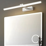 Rotating White Linear Modern LED Metal Vanity Light Image - 1