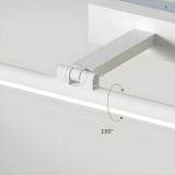 Rotating White Linear Modern LED Metal Vanity Light Image - 14