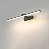 Rotating White Linear Modern LED Metal Vanity Light Image - 16