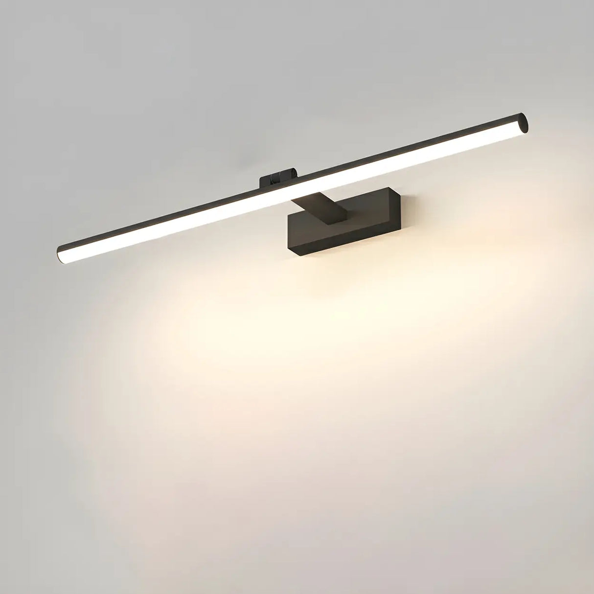 Rotating White Linear Modern LED Metal Vanity Light Image - 17