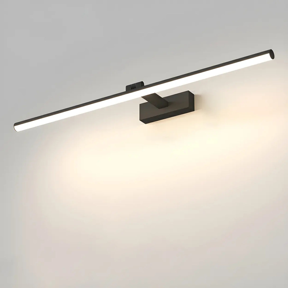 Rotating White Linear Modern LED Metal Vanity Light Image - 18