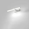 Rotating White Linear Modern LED Metal Vanity Light Image - 19