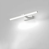 Rotating White Linear Modern LED Metal Vanity Light Image - 20