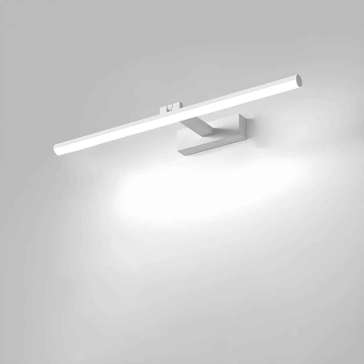 Rotating White Linear Modern LED Metal Vanity Light Image - 21