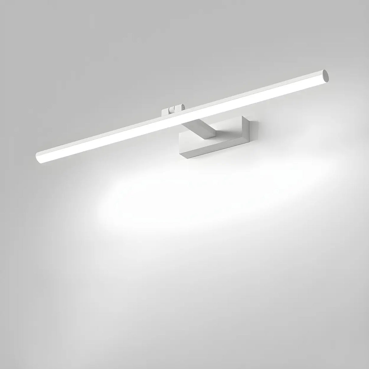 Rotating White Linear Modern LED Metal Vanity Light Image - 22