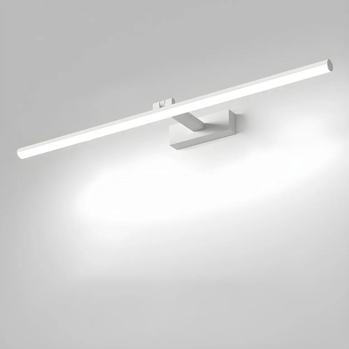 Rotating White Linear Modern LED Metal Vanity Light Image - 23