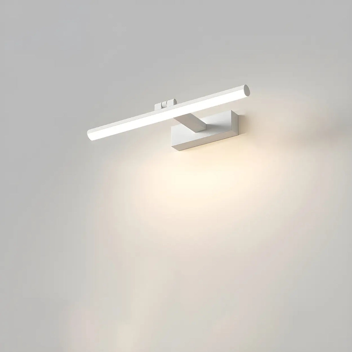 Rotating White Linear Modern LED Metal Vanity Light Image - 24