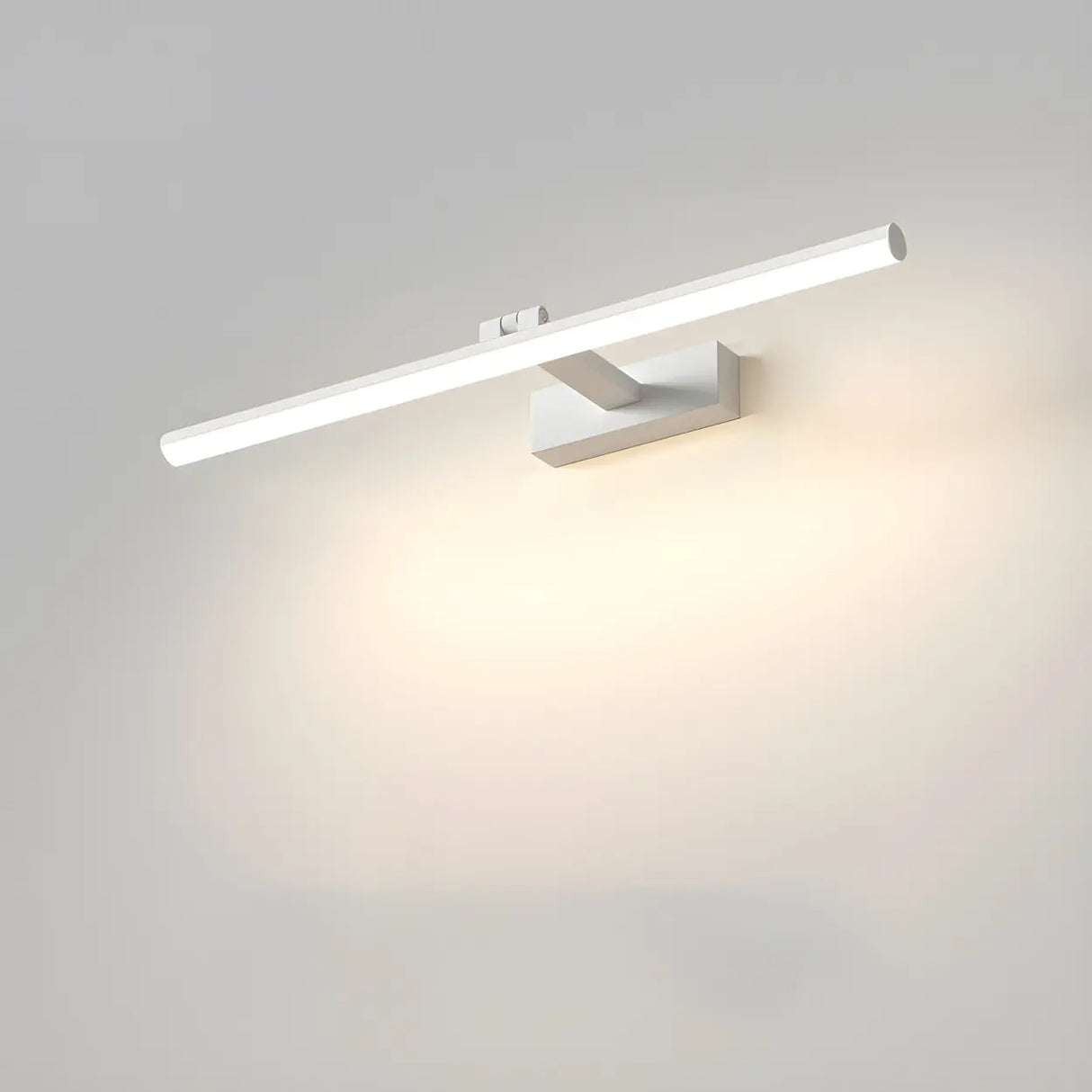 Rotating White Linear Modern LED Metal Vanity Light Image - 26