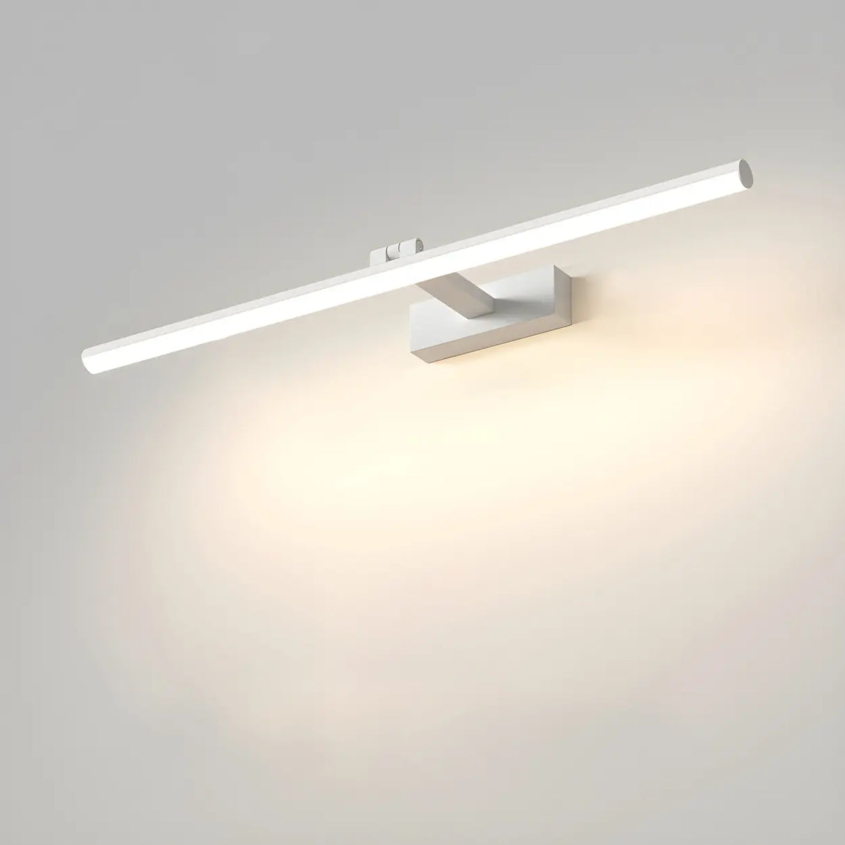 Rotating White Linear Modern LED Metal Vanity Light Image - 27