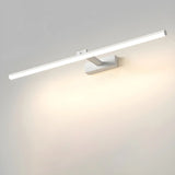 Rotating White Linear Modern LED Metal Vanity Light Image - 28