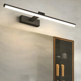 Rotating White Linear Modern LED Metal Vanity Light Image - 4