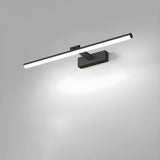 Rotating White Linear Modern LED Metal Vanity Light Image - 5