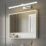 Rotating White Linear Modern LED Metal Vanity Light Image - 6