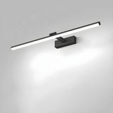 Rotating White Linear Modern LED Metal Vanity Light Image - 7