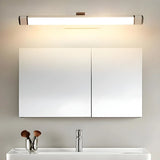 Rotating White Modern Rectangular LED Vanity Light Image - 1