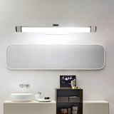 Rotating White Modern Rectangular LED Vanity Light Image - 16