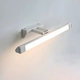 Rotating White Modern Rectangular LED Vanity Light Image - 2