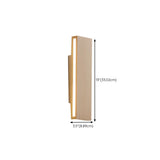 Rotating Wooden Rectangular Bedside LED Wall Sconce Image - 19