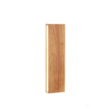 Rotating Wooden Rectangular Bedside LED Wall Sconce Image - 5