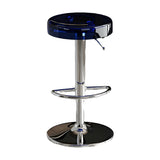 Round Backless Acrylic Adjustable Swivel Bar Stool Image - 15