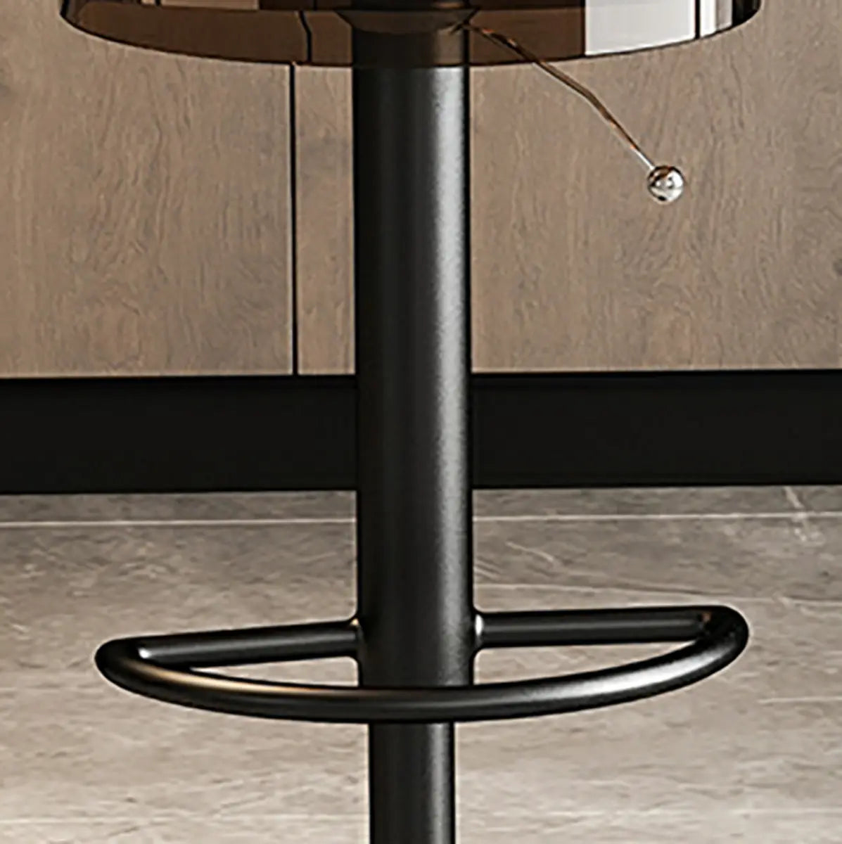 Round Backless Acrylic Adjustable Swivel Bar Stool Image - 16