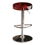 Round Backless Acrylic Adjustable Swivel Bar Stool Image - 17