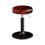 Round Backless Acrylic Adjustable Swivel Bar Stool Image - 27