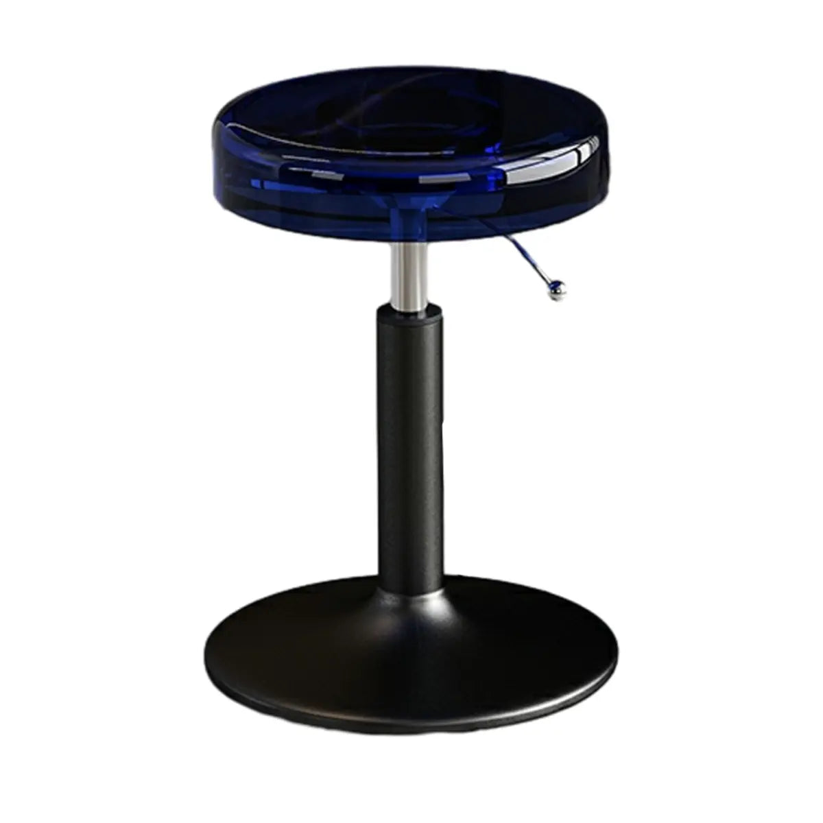 Round Backless Acrylic Adjustable Swivel Bar Stool Image - 28