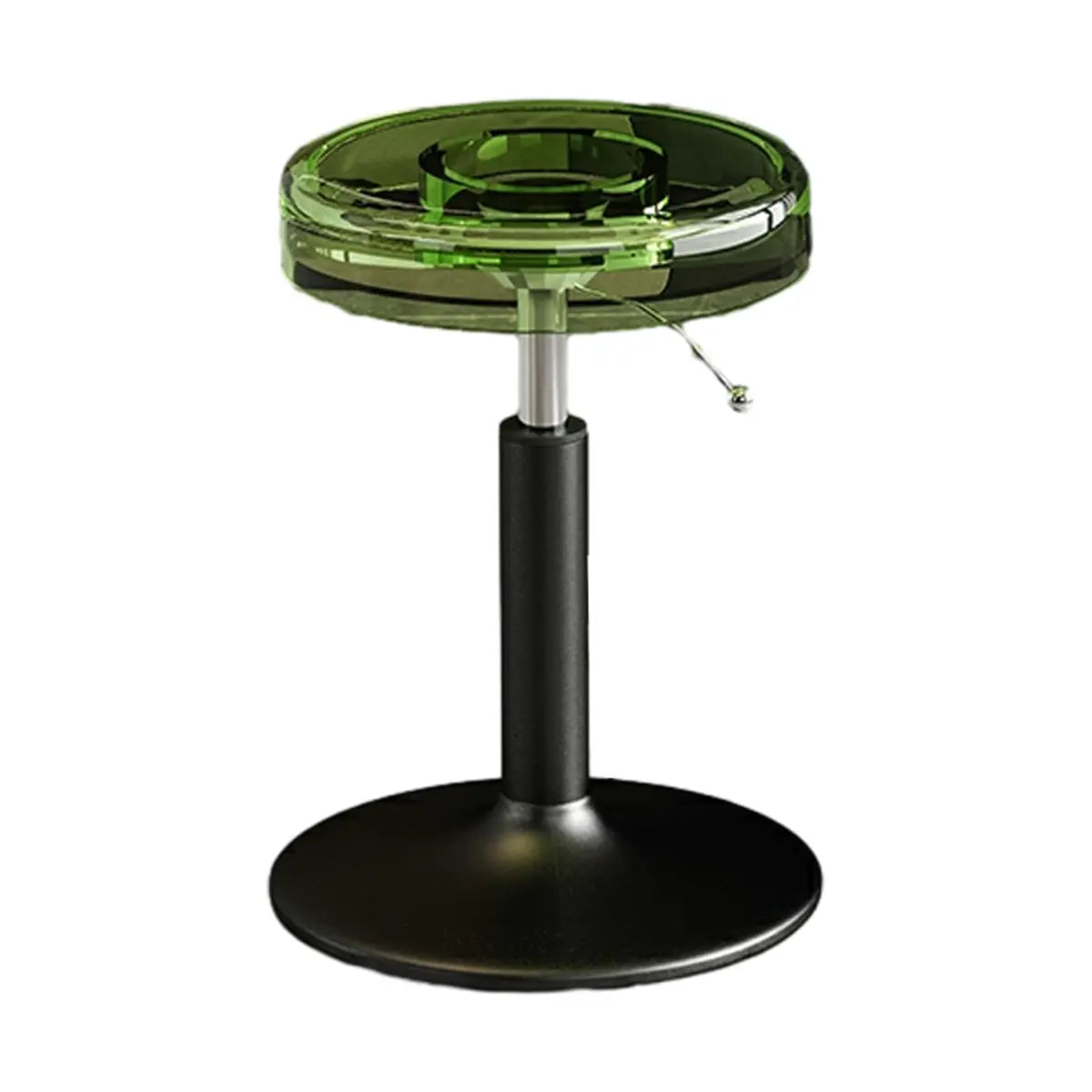 Round Backless Acrylic Adjustable Swivel Bar Stool Image - 29