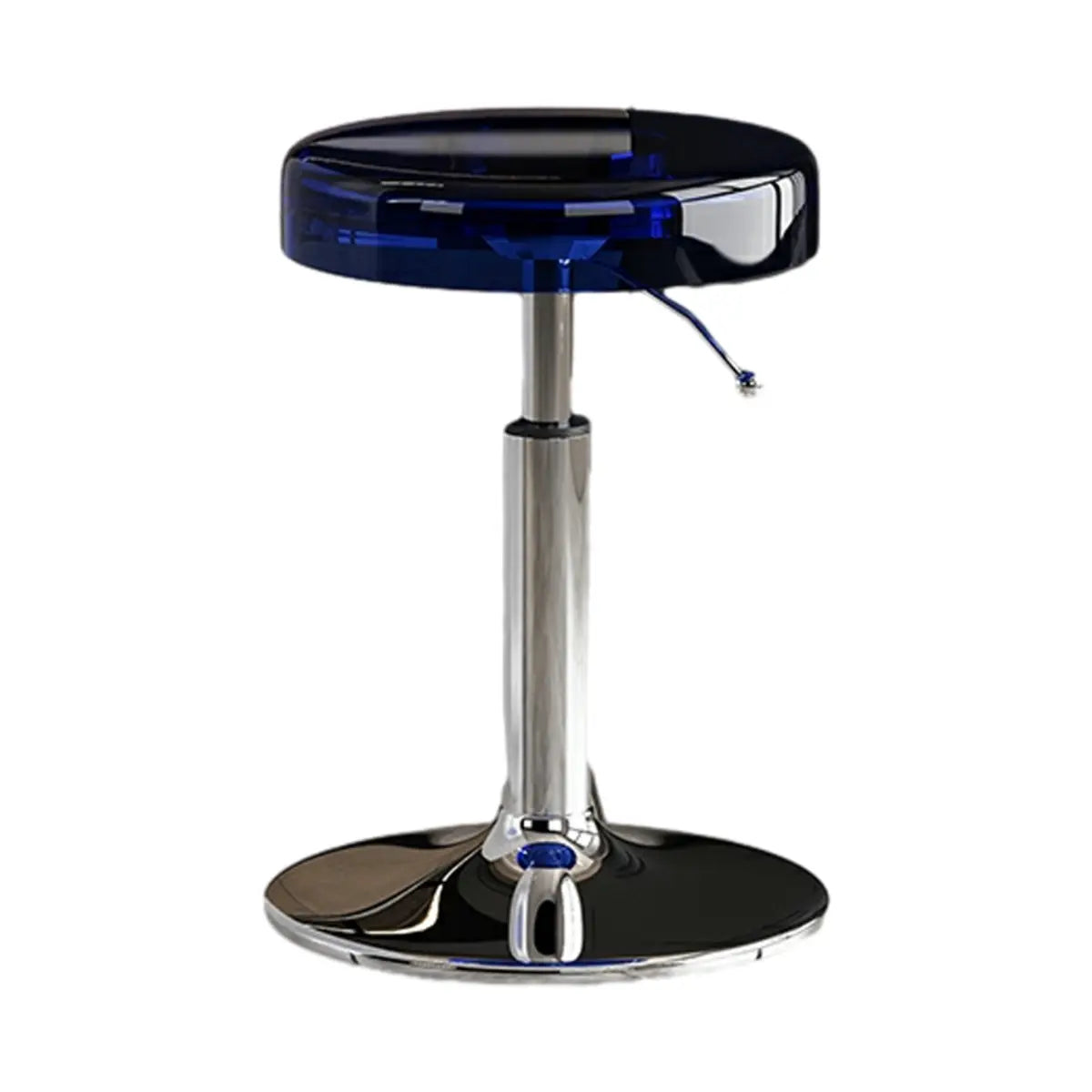 Round Backless Acrylic Adjustable Swivel Bar Stool Image - 31