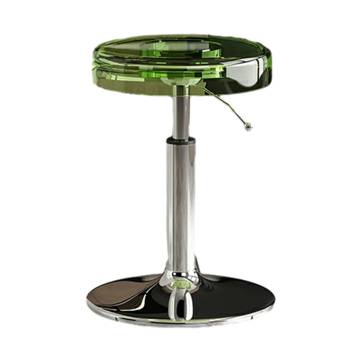 Round Backless Acrylic Adjustable Swivel Bar Stool Image - 32