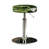 Round Backless Acrylic Adjustable Swivel Bar Stool Image - 32