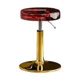 Round Backless Acrylic Adjustable Swivel Bar Stool Image - 35