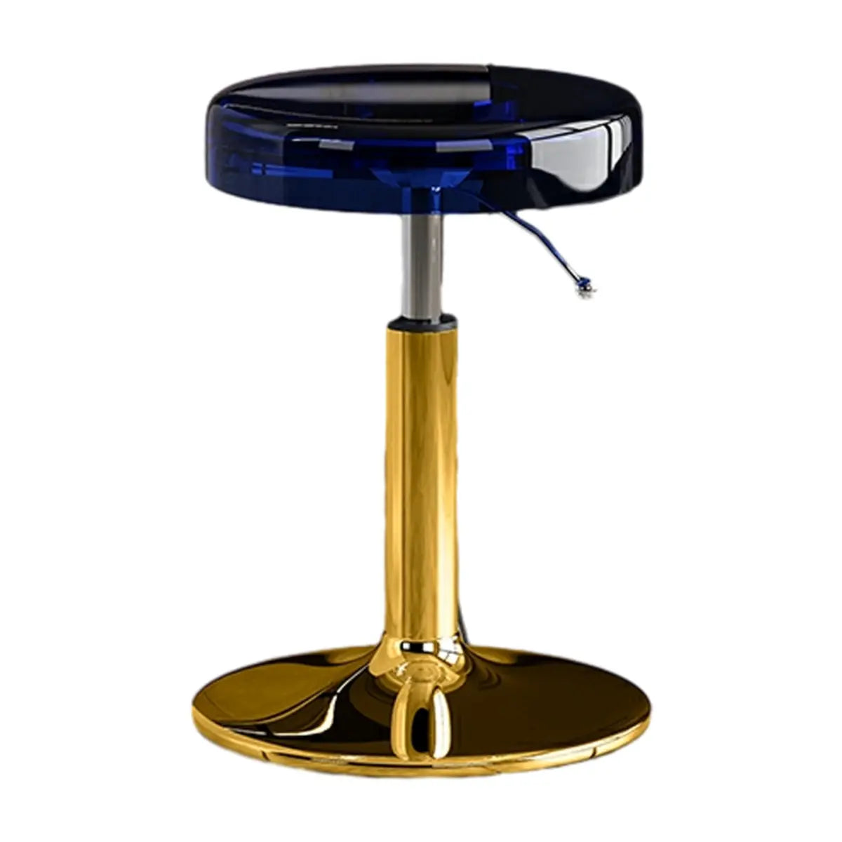 Round Backless Acrylic Adjustable Swivel Bar Stool Image - 37